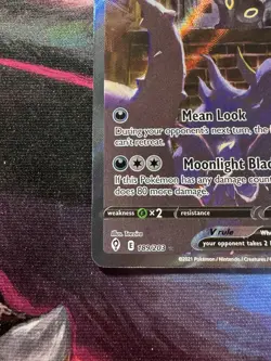 Pokemon Evolving Skies Umbreon v Alternate Art Holo Card 189/203 TCG Near Mint - Image 4