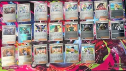 Reverse Holo Trainers Lot of Pokemon Cards PRE, MEG, SSP, DRI, JTG - Image 1