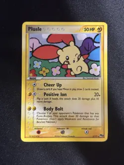 Plusle Pokemon TCG Pop Series 3 Promo Card 5/17 Holo 2006 - Image 1