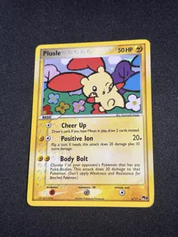 Plusle Pokemon TCG Pop Series 3 Promo Card 5/17 Holo 2006 - Image 4