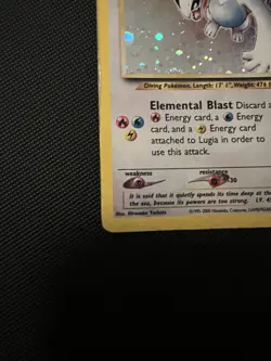 Lugia 9/111 Unlimited Neo Genesis Holo - WOTC Vintage Pokemon Card - MP - Image 5
