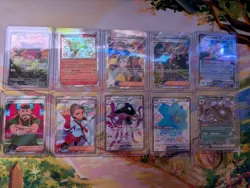 Pokemon TCG Scarlet & Violet Paldean Fates Lot of 10 SUR, SR, UR, DR- NM - Image 1
