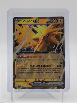 ZAPDOS EX 2023 POKEMON SCARLET & VIOLET BLACK STAR PROMO #049 Q5542 - Image 1