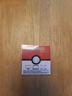 Pokemon 24K Gold Plating Metal Sticker Eevee NM Sealed - Image 2
