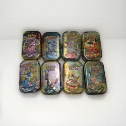 ✨ Pokemon Prismatic Evolutions Eeveelutions Mini Tin FULL ART Set of 8 (Sealed) - Image 1