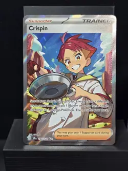 Pokemon Crispin 164/142 Ultra Rare Full Art Holo Stellar Crown Near Mint - Image 2