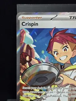 Pokemon Crispin 164/142 Ultra Rare Full Art Holo Stellar Crown Near Mint - Image 5