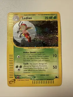 Ledian - H14/H32 - Pokemon Skyridge Holo Rare Card HP - Image 1