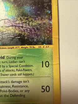 Ledian - H14/H32 - Pokemon Skyridge Holo Rare Card HP - Image 3