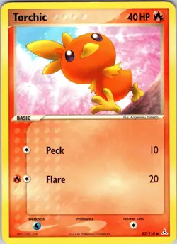 Torchic 83/110 Holon Phantoms Pokemon TCG LP Normal - Image 1