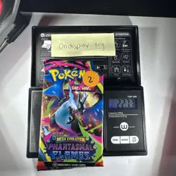 22.77g Mega Evolution Phantasmal Flames Pokemon Booster Pack - Sealed - Image 1
