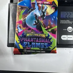 22.77g Mega Evolution Phantasmal Flames Pokemon Booster Pack - Sealed - Image 2