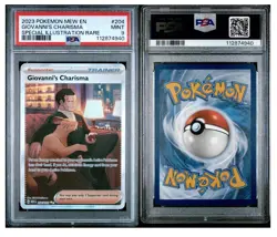 PSA 9 MT 2023 Pokemon Mew En Giovanni's Charisma Special Illustration Rare #204 - Image 3