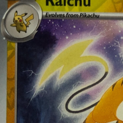 Pokemon TCG Paldean Fates Printer Hickey Error Reverse Holo Raichu 019/091 NM - Image 2