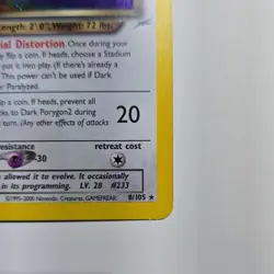 Pokemon TCG Dark Porygon2 Holo Rare Neo Destiny Stage 1 60 HP 8/105 2000 English - Image 4