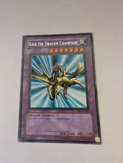 YUGIOH GAIA THE DRAGON CHAMPION DB1-EN122 RARE (LP) - Image 1