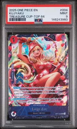 Kujyaku Treasure Cup Top 64 Prize Card PSA 9! Gem One Piece TCG BGS - Image 1