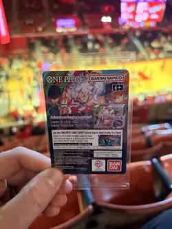 One Piece Monkey.D.Luffy College Basketball US Voyage Promo Card Luffy Rutgers - Image 2