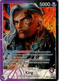 One Piece TCG | King (057) (Parallel) | OP08-057 | OP08 | NM Foil - Image 1