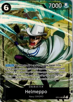 One Piece TCG | Helmeppo (Alternate Art) | OP11-092 | OP11 | NM Foil - Image 1
