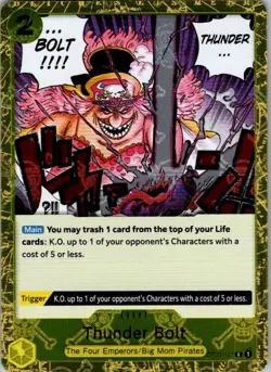 One Piece TCG | Thunder Bolt (Jolly Roger Foil) | OP03-121 | PRB-01 | NM Foil - Image 1