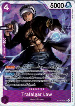 One Piece TCG | Trafalgar Law () (Reprint) | ST10-010 | PRB-01 | NM Foil - Image 1