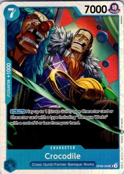 One Piece TCG | Crocodile (046) | OP09-046 | OP09 | NM Foil - Image 1