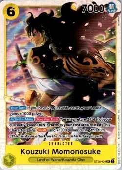 One Piece TCG | Kouzuki Momonosuke | ST28-004 | ST-28 | NM Foil - Image 1