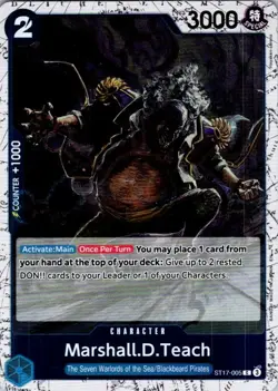 One Piece TCG | Marshall.D.Teach - (Pirate Foil) | ST17-005 | PRB-02 | NM Foil - Image 1
