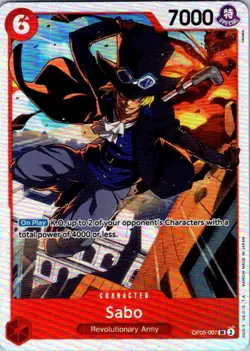 One Piece TCG | Sabo (007) | OP05-007 | OP05 | NM Foil - Image 1