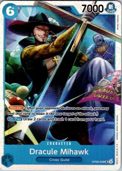 One Piece TCG | Dracule Mihawk | OP09-048 | OP09 | NM Foil - Image 1
