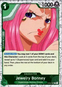 One Piece TCG | Jewelry Bonney - (Pirate Foil) | ST02-007 | PRB-02 | NM Foil - Image 1