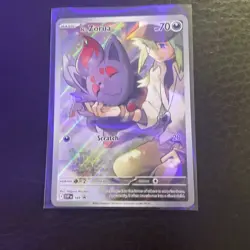 Pokemon N's Zorua #189 Black Star ETB Promo Card Holo Journey Together - NM - Image 1