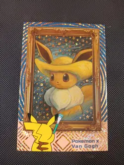 Eevee Van Gogh Gold Ice Holo Pokemon Electric Pikachu Card Database Peru - Image 1