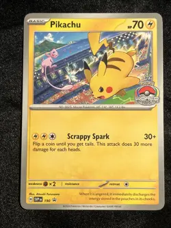 Pikachu SVP190 - S&V World Championship 2024 Promo Pokemon Card - NM - Image 1