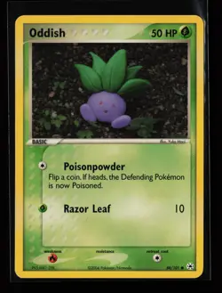 Oddish 68/101 Common Hidden Legends Yuka Morii Pokemon Card - Image 1