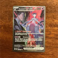 Pokemon Team Rocket's Mewtwo EX 280 HP Holo Rare 231/182 EX Rule Card - Image 1