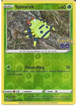053/078 Ditto (006/078 Spinarak Sticker Unpeeled) - Rare Holo Foil Card Pokemon - Image 1