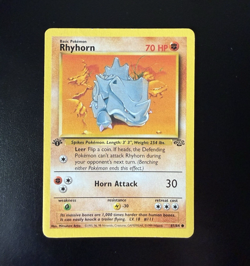 Pokemon TCG Rhyhorn Jungle 1st Edition Common Card 61/64 - Image 1