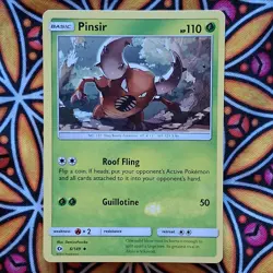 Pinsir #6/149 SM Base Set Uncommon - Pokemon Card with Print Error - Image 1