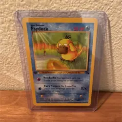 Pokemon Psyduck Base Set Common 53/102 1999 Wizards 50 HP Water Card 1st edition - Image 1