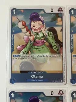 Otama OP13-043 Carrying On His Will 4 Foil Card Play Set Lot One Piece - Image 2