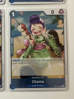 Otama OP13-043 Carrying On His Will 4 Foil Card Play Set Lot One Piece - Image 5
