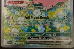 Pokemon Lillie's Clefairy EX 184/159 Full Art Secret Rare Holo Fairy Basic Card - Image 4
