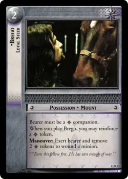 LOTR TCG Bloodlines BREGO LOYAL STEED 13R63 NM/MINT Top Shelf Card - Image 1