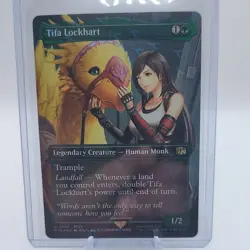 Tifa Lockhart (Borderless) (Chocobo Track Foil) (Magic The Gathering) Near Mint - Image 1
