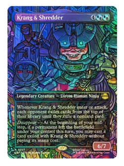 Krang & Shredder - Foil - Borderless Teenage Mutant Ninja Turtles MTG - Image 1