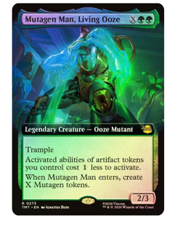 Mutagen Man, Living Ooze - Foil - Extended Art Teenage Mutant Ninja Turtles MTG - Image 1