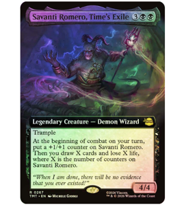 Savanti Romero, Time's Exile - Foil - Extended Art Teenage Mutant Ninja Turtles - Image 1