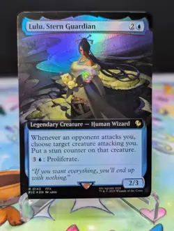 MTG Final Fnatasy- Lulu, Stern Guardian 143 Borderless Foil - Image 1